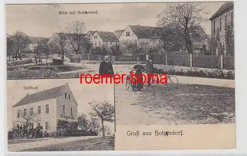 72342 Ak Salutation de Hohendorf Gasthof 1908