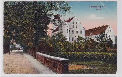 72933 AK Spremberg dans la Lausitz - Château avec parc 1917