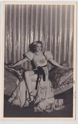 73050 Autograph Karte Deutsche Schauspielerin Friedel Schuster um 1939