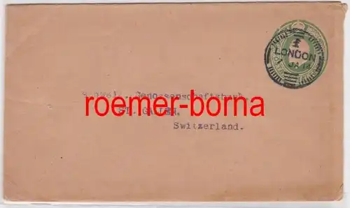 73799 Ganzsachen Postkarte England London nach St.Gallen Schweiz 1914
