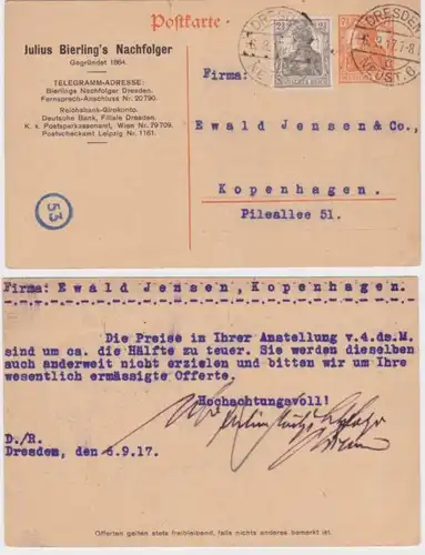 74196 Carte postale P110 Impression Julius Bierling's Succès de Dresde