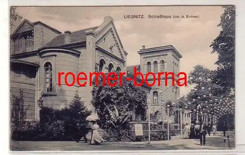 75413 Ak Liegnitz in Schlesien Schießhaus (Inh.A.Erdner) 1907