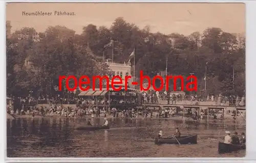 78134 Ak Hamburg Neumühlener ferryhaus 1910