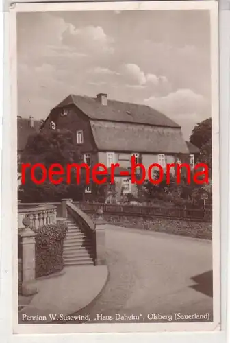79638 Ak Olsberg (Sauerland) Pension W.Susewind 'Haus Dausch' vers 1940