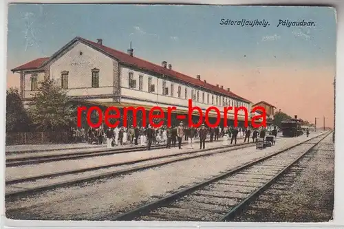 79941 Ak Sátoraljaújhely Pályaudvar Bahnhof 1915