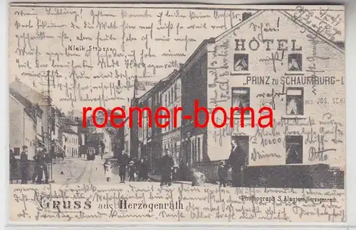 79997 Ak Gruß aus Herzogenrath Hotel Prinz zu Schaumburg Lippe 1905