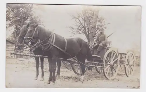 80266 Photo Ak Soldat allemand avec entraînement à cheval et carabines