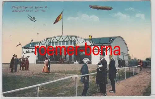 80373 Ak Flugstützpunkt Gera Reuss eingeweiht am 26.10.1913