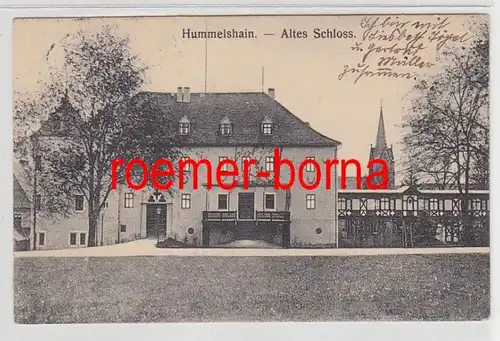 80600 Ak Hummelshain Altes Schloss 1924