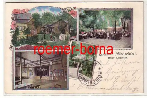 80663 Mehrbild Ak Borna Restaurant 'Wilhelmshöhe' Hugo Augustin 1899