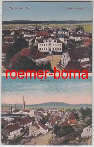 80733 Mehrbild Ak Reichenau Mittel Reichenau und Oberdorf 1921