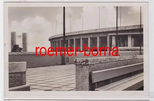 80793 Photo Ak Berlin Stade olympique Vue du stade de natation sur la porte Est 1936