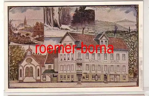 80826 Ak Oberursel Taunus Gasthaus zum Bären um 1920