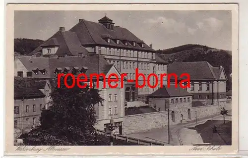 80879 Ak Waldenburg-Altwasser Stary Zdrój Neue Schule um 1930