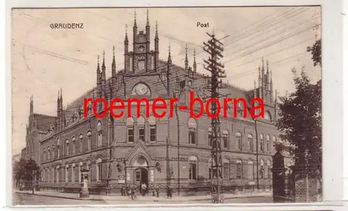 80897 Feldpost Ak Graudenz Grudziadz Post 1915