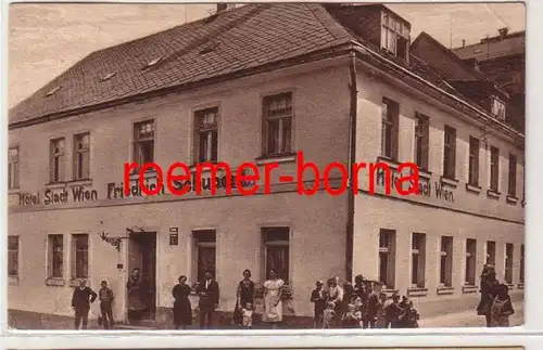 80996 Ak Johanngeorgenstadt Hotel Stadt Wien Friedrich Schubert 1925