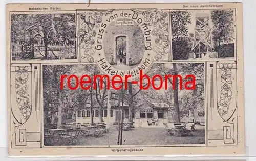 80997 Mehrbild Ak Gruss von der Domburg Hakel b. Heteborn 1910