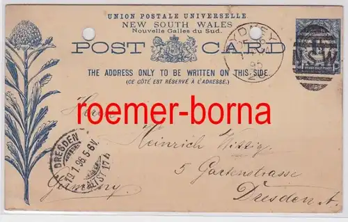 81024 Ganzsache New South Wales Stempel Sydney 1895