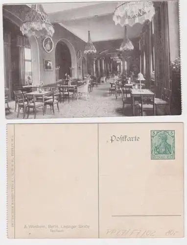 81145 DR Ganzsachen Postkarte PP27/F7/02 Berlin Kaufhaus A.Wertheim 1914