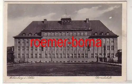 81153 Ak Waldenburg Walbrzych Schlesien Oberrealschule um 1930