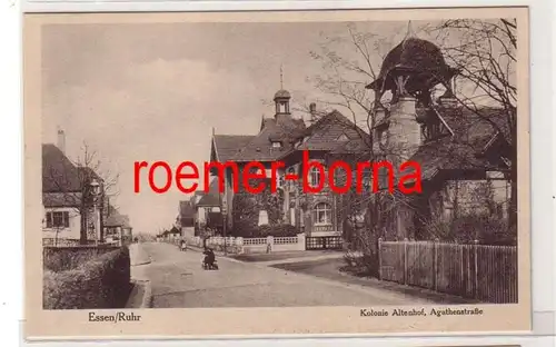 81212 Ak Essen Ruhr Kolonie Altenhof Agathenstrasse um 1910