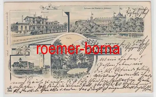 81223 Mehrbild Ak Gruß aus Derneburg Bahnhof, Park, Turm usw. 1901