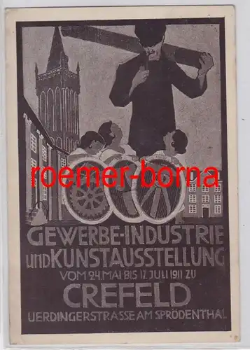81320 Artistes Ak Industrie et exposition d'art Crefeld 1911