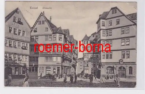 81380 Ak Kassel Altmarkt avec l'hôtellerie et la recharge des eaux coloniales 1914