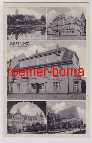 81465 Multi-image Ak Güstrow i. Meckl. Rostockerstr. 30 Göstrower Hof vers 1930
