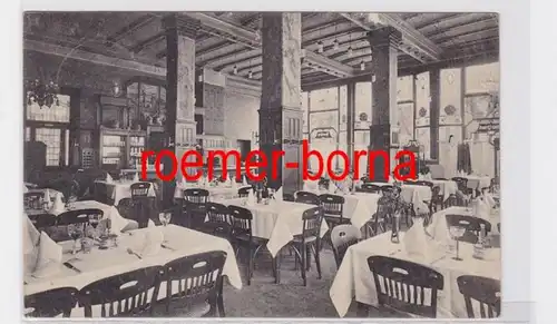 81548 Ak Krefeld Restaurant 'Ewige Lampe' John Lausecker Innenansicht 1911
