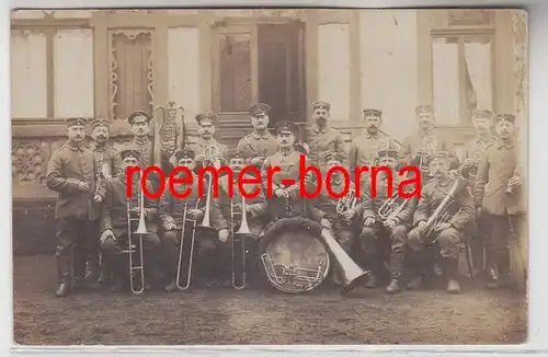 81549 Poste de terrain Ak Merzig Saar militaire orchestre 1916