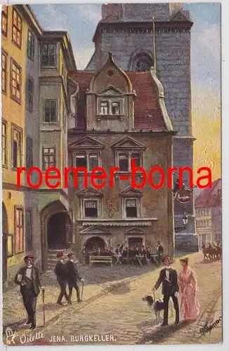 81615 Künstler Ak Jena Restaurant Burgkeller um 1910