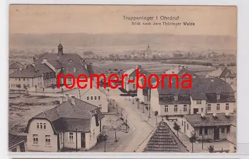 81690 Ak Truppenlager I. Ohrdruf i.Th. Blick nach dem Thüringer Walde 1918