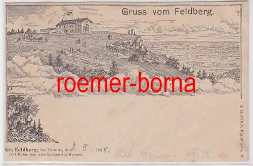 81774 Ak Gruss vom Feldberg im Taunus 1898