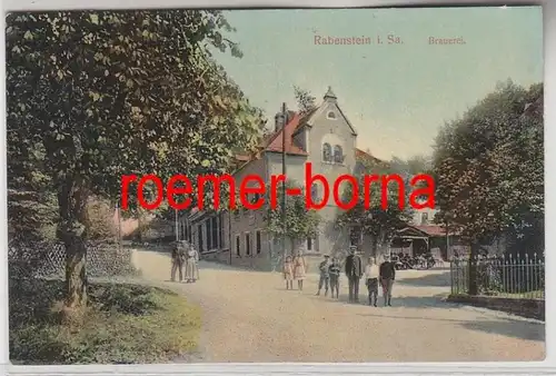 81848 Ak Rabenstein in Sachsen Brauerei 1910