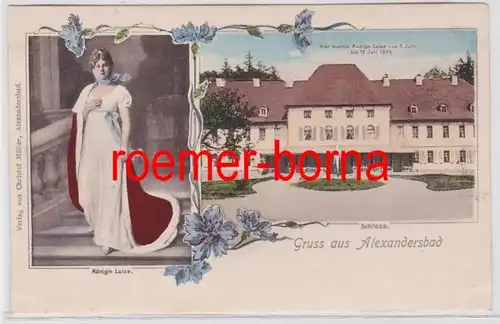 81870 Multi-image Ak Gruss d'Alexandersbad Wonsitz Königing Luise vers 1900