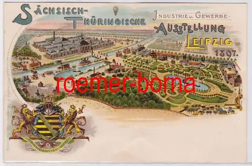 81879 Ak Leipzig Sächsisch Thüringische Industrie- & Gewerbeausstellung 1897