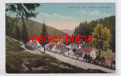 81922 Ak Ohrdruf in Thür. Alte Straße in Schwarzwald 1918