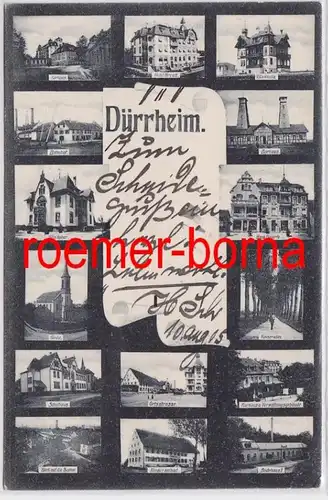 81996 Multi-image Ak Dürrheim Gare ferroviaire, Borhaus, hôtel etc. 1905