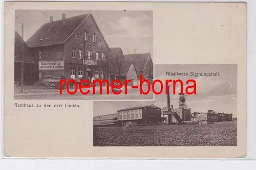 82021 Mehrbild Ak Bokeloh b. Wunstorf Gasthaus und Alkaliwerk Sigmundshall 1925