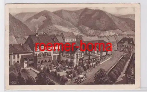 82048 Ak Bad Lauterberg (Südharz) Hotel Kurhaus Bes. C. Kleemann 1933