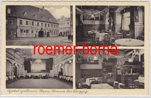 82079 Mehrbild Ak Borna bei Leipzig Hotel goldener Stern 1940