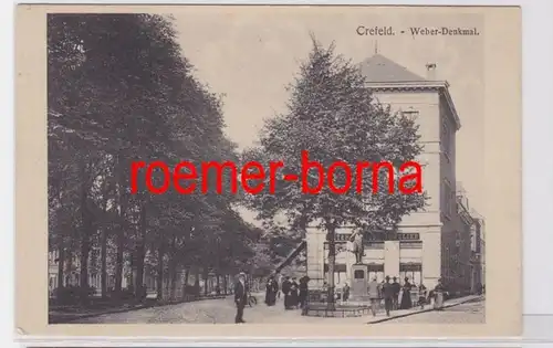 82111 Ak Crefeld Weber Monument 1912