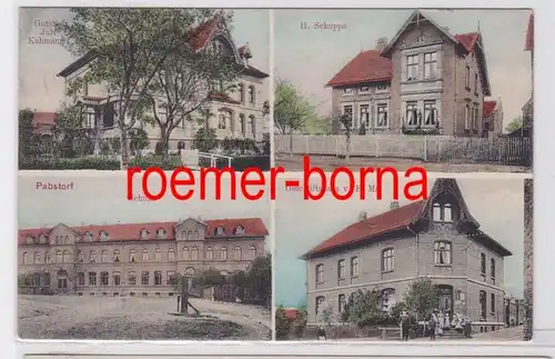 82131 Mehrbild Ak Pabstorf Geschäftshaus Mai, Villa Schuppe, Gutshof usw.1911