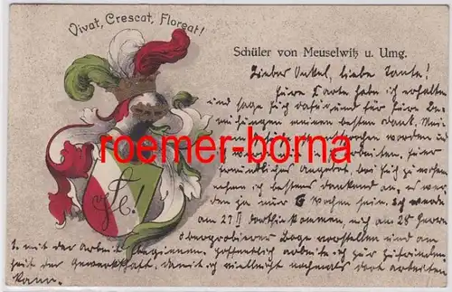 82202 Studentika Ak Schüler von Meuselwitz und Umgebung 1923