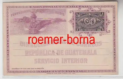 82325 Ganzsachen Postkarte Guatemala Ausstellung Zentral Amerika 1897