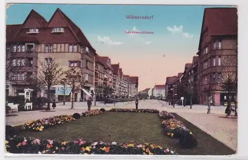 82579 Ak Wilmersdorf Landauerstrasse avec des magasins 1913