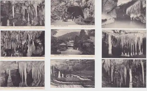 82641/9 Ak Jenolan N.S.W. Australie Vues grottes 1914