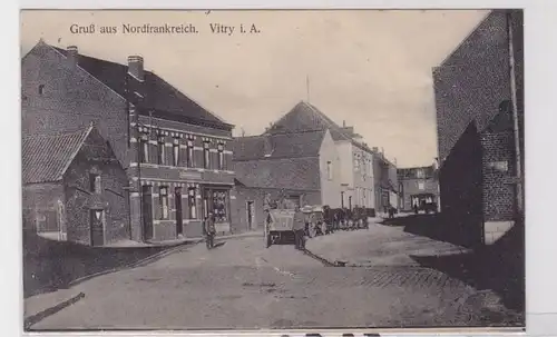 83021 Feldpost Ak Gruß aus Nordfrankreich Vitry i.A. 1916
