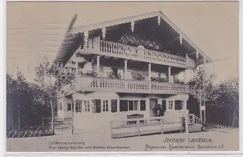 83141 Ak Allgemeiner Gewerbeverein Rosenheim e.V. Inntaler Landhaus 1905
